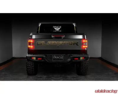 Oracle Lighting "Black Series" Flush Mount LED Tail Lights  - Tinted Lens Jeep Gladiator JT 2020-2025 - 5882-504-T