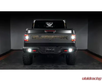Oracle Lighting "Black Series" Flush Mount LED Tail Lights  - Tinted Lens Jeep Gladiator JT 2020-2025 - 5882-504-T