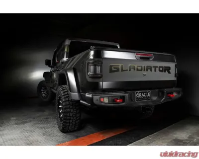Oracle Lighting "Black Series" Flush Mount LED Tail Lights  - Tinted Lens Jeep Gladiator JT 2020-2025 - 5882-504-T