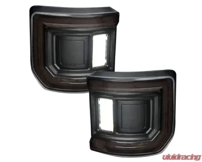 Oracle Lighting "Black Series" Flush Mount LED Tail Lights  - Tinted Lens Jeep Gladiator JT 2020-2025 - 5882-504-T