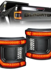 Oracle Lighting "Black Series" Flush Mount LED Tail Lights  - Tinted Lens Jeep Gladiator JT 2020-2025                                     - 5882-504-T - Image 17