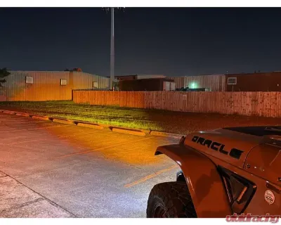 Oracle Lighting Skid Plate w/ Integrated Led Emitters Amber Lens Jeep Wrangler Jl | Gladiator Jt 2018-2023 - 5883-005