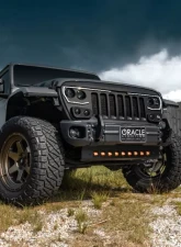Oracle Lighting Skid Plate w/ Integrated Led Emitters Amber Lens Jeep Wrangler Jl | Gladiator Jt 2018-2023                                     - 5883-005 - Image 8