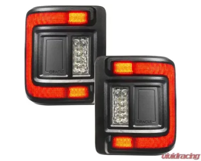 Oracle Lighting Black Series Flush Mount LED Taillights Jeep Wrangler JL 2018+ - 5884-504-T