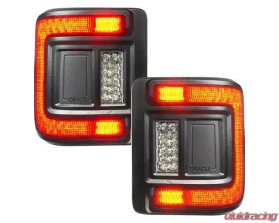 Oracle Lighting Black Series Flush Mount LED Taillights Jeep Wrangler JL 2018+ - 5884-504-T