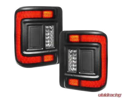 Oracle Lighting Black Series Flush Mount LED Taillights Jeep Wrangler JL 2018+ - 5884-504-T