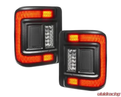 Oracle Lighting Black Series Flush Mount LED Taillights Jeep Wrangler JL 2018+ - 5884-504-T