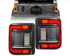 Oracle Lighting Black Series Flush Mount LED Taillights Jeep Wrangler JL 2018+