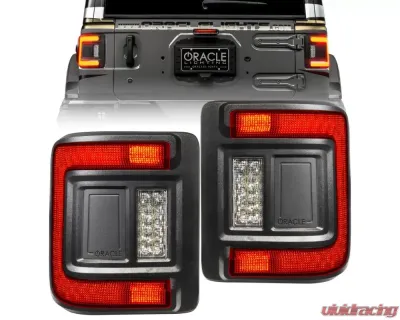Oracle Lighting Black Series Flush Mount LED Taillights Jeep Wrangler JL 2018+ - 5884-504-T