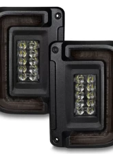 Oracle Lighting Black Series Flush Mount LED Taillights Jeep Wrangler JK 2007-2017                                     - 5891-504-T - Image 2