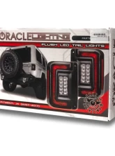 Oracle Lighting Black Series Flush Mount LED Taillights Jeep Wrangler JK 2007-2017                                     - 5891-504-T - Image 7