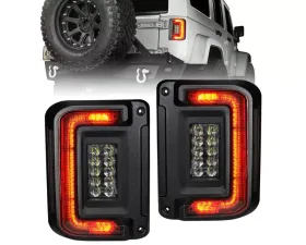Oracle Lighting Black Series Flush Mount LED Taillights Jeep Wrangler JK 2007-2017