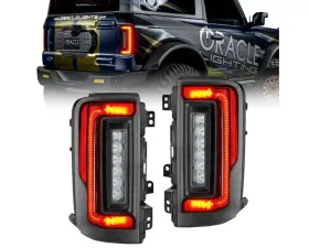 Oracle Lighting Black Series Flush Style LED Taillights Ford Bronco 2021-2024