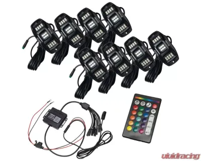 Oracle Lighting ColorSHIFT&reg; RGB+W Underbody Wheel Well Rock Light Kit (8 PCS) - 5895-339-8