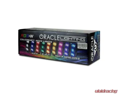Oracle Lighting ColorSHIFT&reg; RGB+W Underbody Wheel Well Rock Light Kit (8 PCS) - 5895-339-8