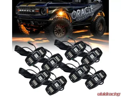 Oracle Lighting ColorSHIFT&reg; RGB+W Underbody Wheel Well Rock Light Kit (8 PCS) - 5895-339-8