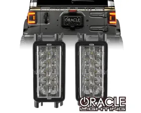 Oracle Lighting Amber | White Dual Function Reverse LED Modules Flush Tail Lights Jeep Wrangler JL 2018-2024