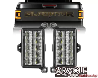 Oracle Lighting Amber | White Dual Function Reverse LED Module Flush Tail Lights Jeep Gladiator JT 2020-2023 - 5915-JT-023
