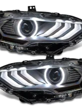 ORACLE Lighting "Black Series" Dynamic ColorSHIFT LED Headlights w/ Sequential Turn Signal Ford Mustang 2018-2023                                     - 8204-332 - Image 12