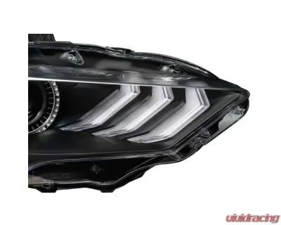 ORACLE Lighting "Black Series" Dynamic ColorSHIFT LED Headlights w/ Sequential Turn Signal Ford Mustang 2018-2023 - 8204-332