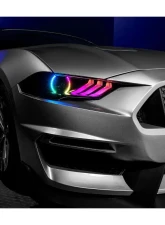 ORACLE Lighting "Black Series" Dynamic ColorSHIFT LED Headlights w/ Sequential Turn Signal Ford Mustang 2018-2023                                     - 8204-332 - Image 20