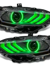 ORACLE Lighting "Black Series" Dynamic ColorSHIFT LED Headlights w/ Sequential Turn Signal Ford Mustang 2018-2023                                     - 8204-332 - Image 8