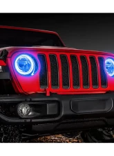 Oracle Lighting ColorSHIFT LED Headlight Surface Mount Halo Kit w/ 2.0 Controller Jeep Wrangler JL 2018-2024                                     - 1214-333 - Image 4