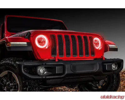 Oracle Lighting ColorSHIFT LED Headlight Surface Mount Halo Kit w/ 2.0 Controller Jeep Wrangler JL 2018-2024 - 1214-333