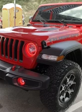 Oracle Lighting LED Headlight Surface Mount Halo Kit Red Color Jeep Wrangler JL | Gladiator JT 2018+                                     - 1214-003 - Image 4