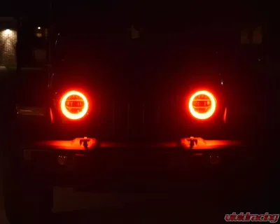 Oracle Lighting LED Headlight Surface Mount Halo Kit Red Color Jeep Wrangler JL | Gladiator JT 2018+ - 1214-003