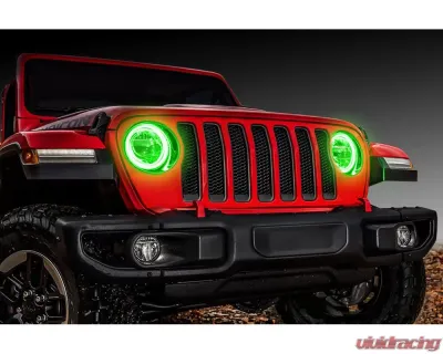 Oracle Lighting ColorSHIFT LED Headlight Surface Mount Halo Kit w/ 2.0 Controller Jeep Wrangler JL 2018-2024 - 1214-333