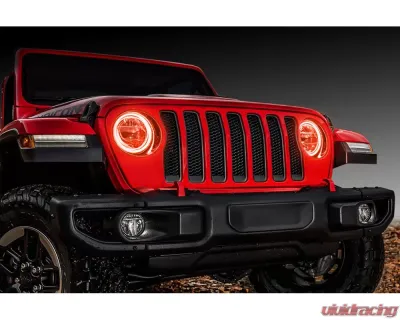Oracle Lighting ColorSHIFT LED Headlight Surface Mount Halo Kit w/ 2.0 Controller Jeep Wrangler JL 2018-2024 - 1214-333