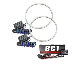 Oracle Lighting ColorSHIFT LED Headlight Surface Mount Halo Kit w/ BC1 Controller Jeep Wrangler JL | Gladiator JT 2018+
