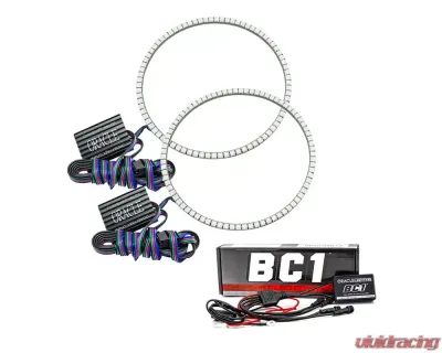 Oracle Lighting ColorSHIFT LED Headlight Surface Mount Halo Kit w/ BC1 Controller Jeep Wrangler JL | Gladiator JT 2018+ - 1214-335