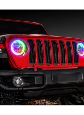 Oracle Lighting ColorSHIFT LED Headlight Surface Mount Halo Kit w/ BC1 Controller Jeep Wrangler JL | Gladiator JT 2018+                                     - 1214-335 - Image 3