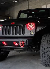 Oracle Lighting LED Surface Mount Fog Light Halo Kit Red Color Jeep Gladiator JT 2020-2024                                     - 1215-003 - Image 4