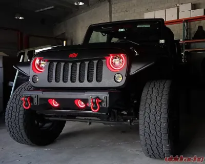 Oracle Lighting LED Surface Mount Fog Light Halo Kit Red Color Jeep Gladiator JT 2020-2024 - 1215-003