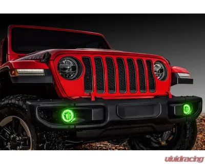 Oracle Lighting LED Surface Mount Fog Light Halo Kit Green Color Jeep Gladiator JT 2020-2024 - 1215-004