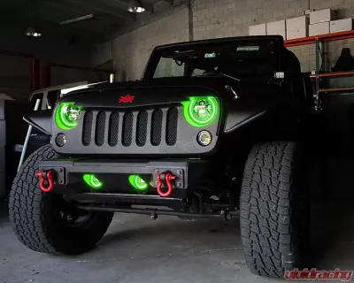 Oracle Lighting LED Surface Mount Fog Light Halo Kit Green Color Jeep Gladiator JT 2020-2024 - 1215-004