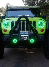 Oracle Lighting LED Surface Mount Fog Light Halo Kit Green Color Jeep Gladiator JT 2020-2024                                     - 1215-004 - Image 5