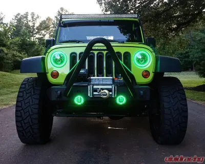 Oracle Lighting LED Surface Mount Fog Light Halo Kit Green Color Jeep Gladiator JT 2020-2024 - 1215-004