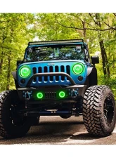 Oracle Lighting LED Surface Mount Fog Light Halo Kit Green Color Jeep Gladiator JT 2020-2024                                     - 1215-004 - Image 6