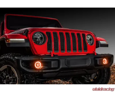 Oracle Lighting LED Surface Mount Fog Light Halo Kit Amber Color Jeep Gladiator JT 2020-2024 - 1215-005