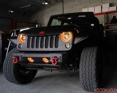 Oracle Lighting LED Surface Mount Fog Light Halo Kit Amber Color Jeep Gladiator JT 2020-2024 - 1215-005