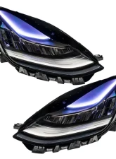 Oracle Lighting ColorSHIFT Headlights DRL Upgrade w/ Simple Controller Tesla Model 3 2017-2020                                     - 1286-504 - Image 5