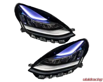 Oracle Lighting ColorSHIFT Headlights DRL Upgrade w/ Simple Controller Tesla Model 3 2017-2020 - 1286-504