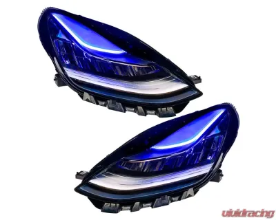 Oracle Lighting ColorSHIFT Headlights DRL Upgrade w/ Simple Controller Tesla Model 3 2017-2020 - 1286-504