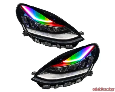 Oracle Lighting ColorSHIFT Headlights DRL Upgrade w/ Simple Controller Tesla Model 3 2017-2020 - 1286-504