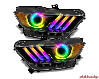 Oracle Lighting Dynamic Colorshift DRL Upgrade w/ Halo Kit Ford Mustang GT | Shelby GT350/GT500 2015+ - 1335-332