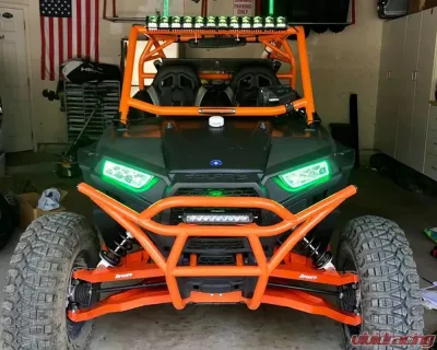 Oracle Lighting Dynamic ColorSHIFT RGB+A Surface Mount Headlight Halo Kit Polaris RZR 900|1000 Turbo 2014-2023 - 1439-332